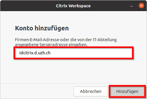 Bild 1: Serveradresse hinzufügen