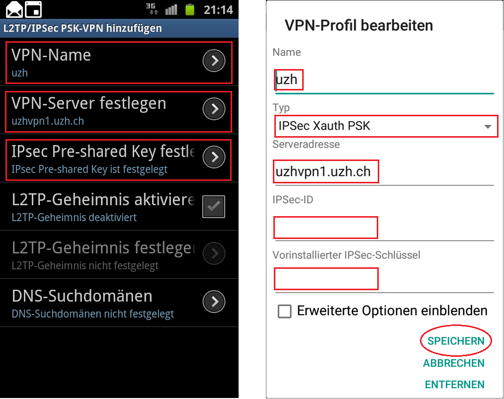 VPN-Profil
