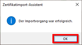 Bild 8: Abschlussbestätigung