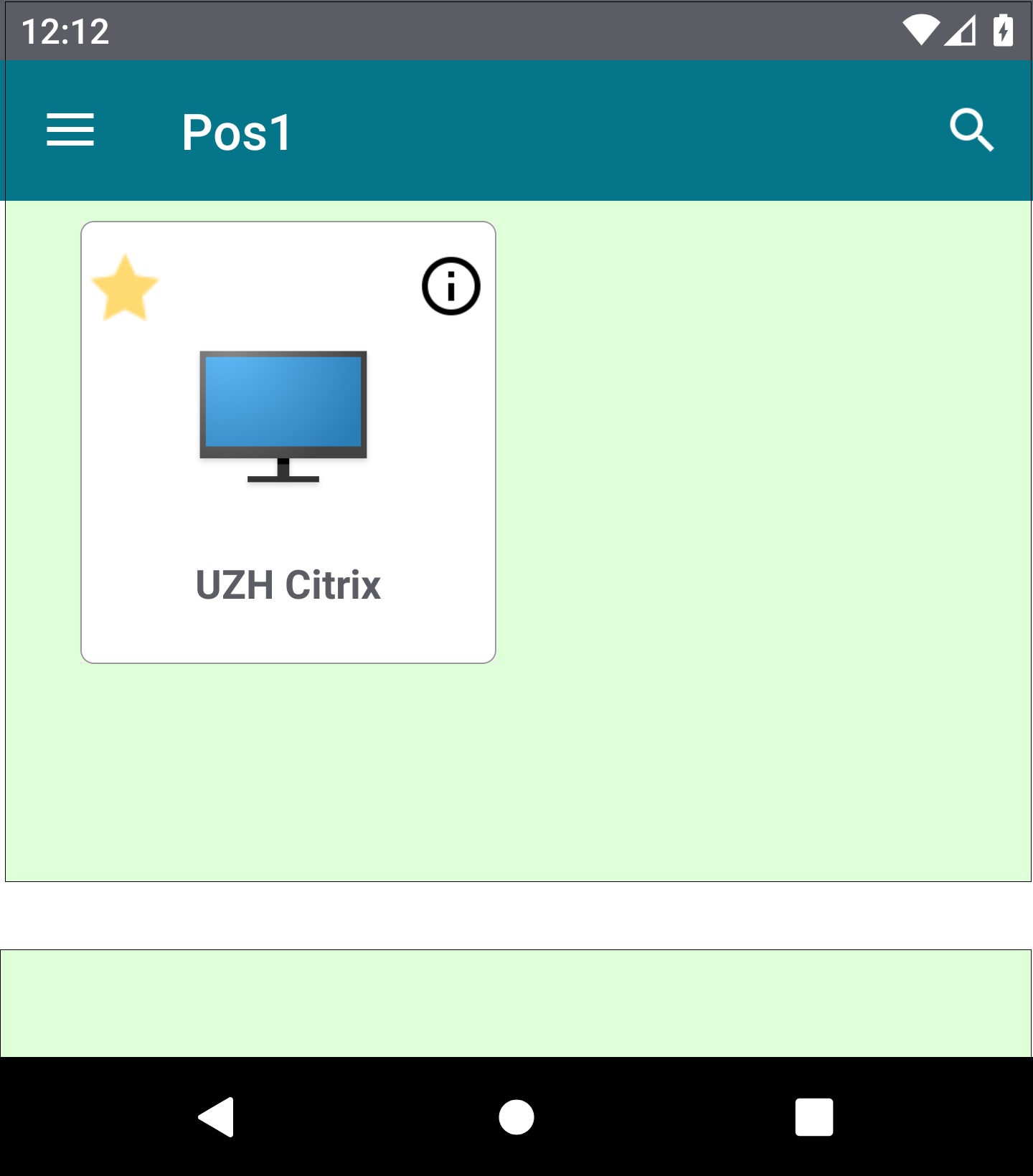 Bild 7: Ausgewählter Favorit im Hauptfenster