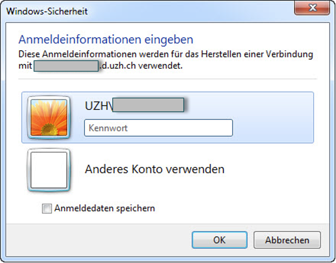 Zweiter Login