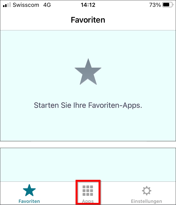 Bild 4: Citrix Workspace mitt Apps-Symbol