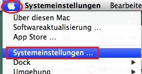 VPN Mac Apfelmenue