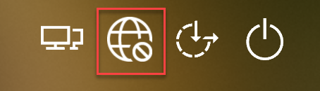 Netzwerk-Icon vor Windows-Anmeldung